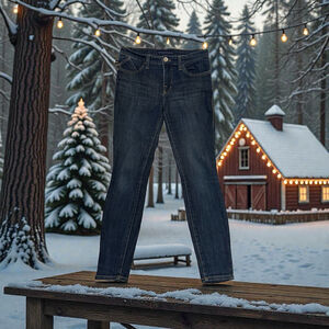 Rock & Republic Skinny Denim Jeans Womens 8 M Blue Kashmiere Logo Cowgirl USA